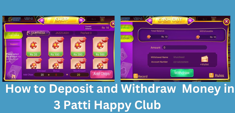 3 Patti Happy Club Pakistan secure payment options