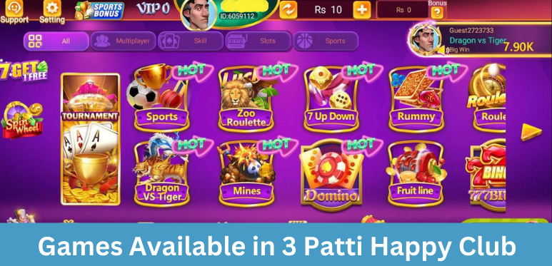 Best teen patti games in Pakistan - 3 Patti Happy Club